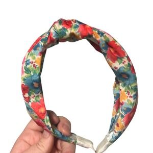 Pioneer Woman Floral Knotted Headband topKnot Hair Accessory